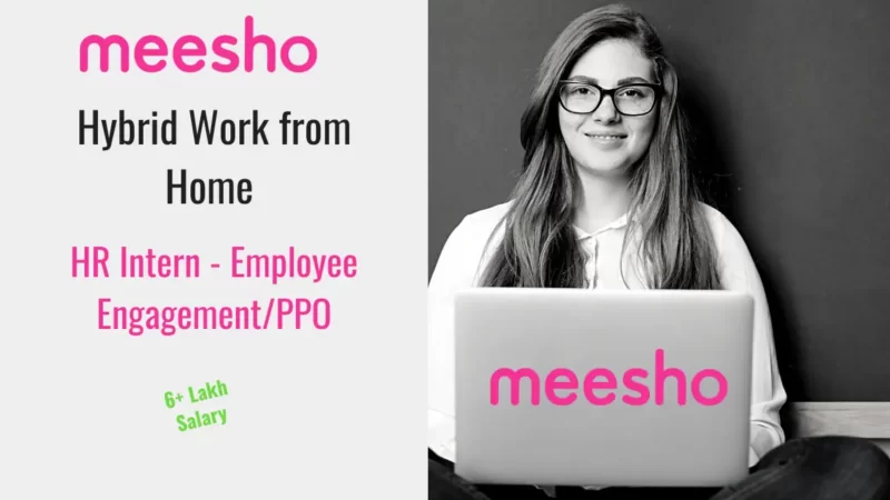Meesho Hybrid Work from Home Job (HR Intern – Employee Engagement )