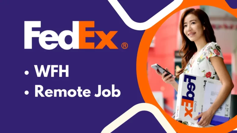 Fedex Work From Home Manager, Data Science & Analytics